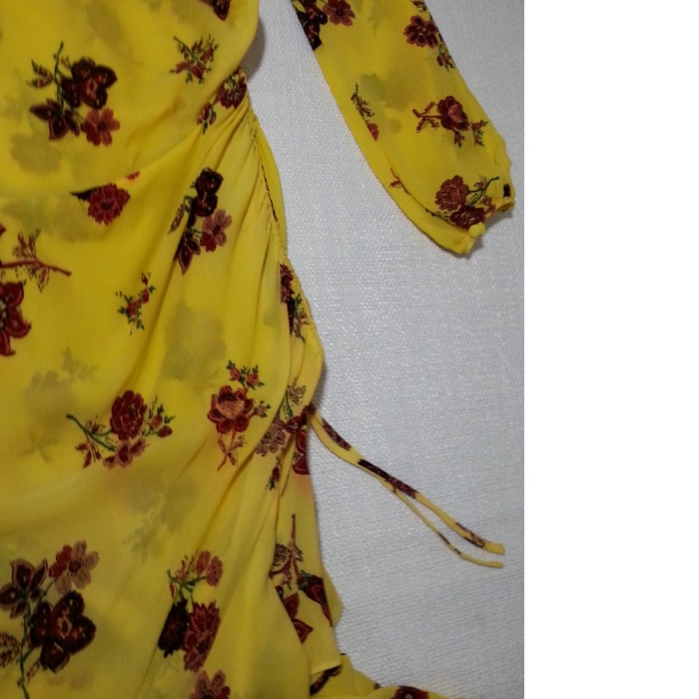 A.L.C. Florence One-Shoulder Ruched Ruffled Dress - Picture 14 of 14